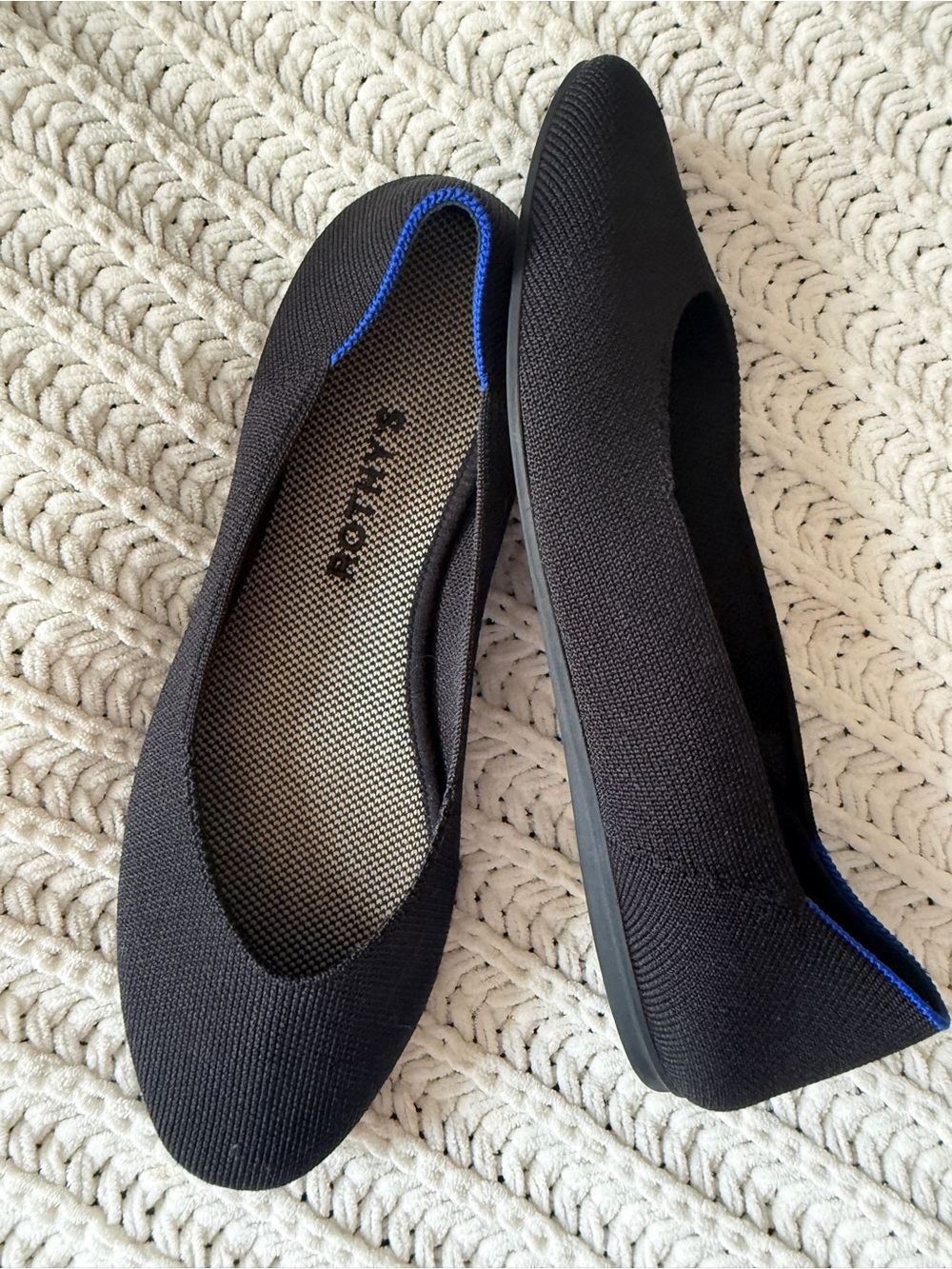 Rothy’s The Square Flat in Black - Picture 7 of 9